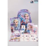 Disney DEKOMUS LİSANSLI ELSA FROZEN "OKUL VE BESLENME ÇANTASI,BESLENME KABI VE 500 ML TRITAN MATARA OKUL SETİ