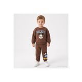 Disney Erkek Bebek Lisans Eşofman Takımı Lisans Baskılı Bisiklet Yaka Long Sleeve Lastikli