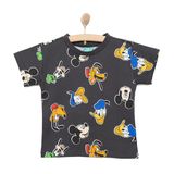 Disney Erkek Bebek Lisans Tişört Bisiklet Yaka Short Sleeve - Antrasit