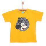 Disney Erkek Bebek Lisans Tişört Bisiklet Yaka Short Sleeve - Sarı