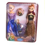 Disney Frozen Frozen Karlar Ülkesi Elsa ve Anna Karakter Seti 29 cm - 5 Renkli