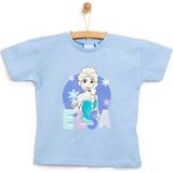 Disney Frozen Tshirt Kız Bebek - 9 Ay - Açık Mavi