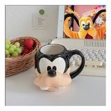 Disney Karikatür Goofy Kafa Kahve Fincanı Aksiyon Figürü Oyuncak Seramik Modeli Yüksek