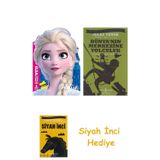 Disney Karlar Ülkesi 2 - Elsa Boyama Kitabı + Dünyanın Merkezine Yolculuk + Siyah İnci Hediye