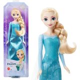 Disney Karlar Ülkesi Elsa Bebek - 1 | Disney Frozen'dan Esinlenen Pelerin, Etek ve Ayakkabı ve Örgülü Saçlı İmza Mavi Elbiseli Posable Doll