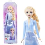 Disney Karlar Ülkesi Elsa Bebek -2 | Disney Frozen 2'den Esinlenen Pelerin, Etek ve Bot ve Örgülü Saçlı İmza Seyahat Kıyafetinde Posable Doll
