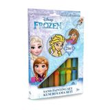 Disney Karlar Ülkesi Frozen Elsa & Anna Eğitici ve Eğlenceli Kum Boyama Seti-Red Castle DS-31