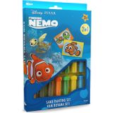 Disney Kayıp Balık Nemo Eğitici ve Eğlenceli Kum Boyama Seti-Red Castle DS-10