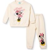 Disney Kız Bebek Lisans Eşofman Takımı Lisans Baskılı Bisiklet Yaka Long Sleeve Lastikli - Ekru - 4 - 5 Yaş
