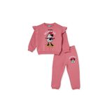 Disney Kız Bebek Lisans Eşofman Takımı Lisans Baskılı Bisiklet Yaka Long Sleeve Lastikli