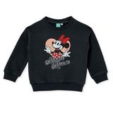 Disney Kız Bebek Lisans Sweatshirt Baskılı Bisiklet Yaka Long Sleeve - Antrasit