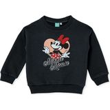 Disney Kız Bebek Lisans Sweatshirt Lisans Baskılı Bisiklet Yaka Long Sleeve - Antrasit - 6 - 9 Ay