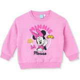 Disney Kız Bebek Lisans Sweatshirt Lisans Baskılı Bisiklet Yaka Long Sleeve - Pembe - 4 - 5 Yaş
