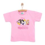 Disney Kız Bebek Lisans Tişört Bisiklet Yaka Short Sleeve - Pembe