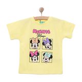 Disney Kız Bebek Lisans Tişört Bisiklet Yaka Short Sleeve - Sarı
