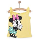 Disney Kız Bebek Lisans Tişört Bisiklet Yaka Strappy - Sarı