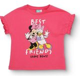 Disney Kız Bebek Lisans Tişört Lisans Baskılı Bisiklet Yaka Kısa Kol - Pembe - 18 - 24 Ay
