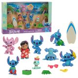 Disney Lilo & Stitch Deluxe Figür Seti, 13 Parça Set, Just Play tarafından 3 Yaş Üzeri Resmi Lisanslı Çocuk Oyuncakları