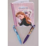 Disney LİSANSLI ELSA FROZEN ÇİZGİLİ NOT DEFTERİ VE VERSATİL UÇLU KALEM 0.7 mm 2'LİSİ