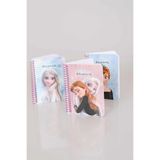 Disney Lisanslı Frozen Elsa Çizgili Not Defteri, 80 Yaprak, Mavi