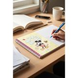 Disney Lisanslı Mickey Mouse Yemek Serisi A5 Boyutunda 80 Yaprak Çizgili PP Kapaklı Telli Not Defteri