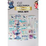 Disney LİSANSLI STITCH 15 PARÇA FULL KIRTASİYE SETİ ÇITÇIT DOSYA,3 ADET SİLGİLİ KURŞUN KALEM , ROKET SİLGİ