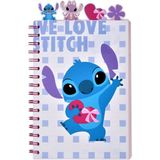 Disney Lisanslı Stitch&angel A5 Ayraçlı Telli Not Defteri