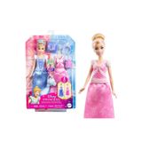 Disney Mattel Disney Prensesi Cinderella bebek, çıkarılabilen 2 büstiyer 2 etek ve 9 aksesuar JCR95