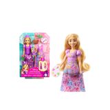 Disney Mattel Disney Prensesi Rapunzel Bebek, takılıp çıkarılabilen 2 büstiyer, 2 etek ve 9 aksesuar JBG09