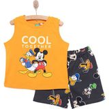 Disney Mickey Mouse Erkek Atlet-Şort Erkek Bebek - 9 Ay - Turuncu