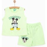 Disney Mickey Mouse Erkek Atlet-Şort Erkek Bebek - Açık Yeşil - 9 Ay
