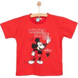 Disney Mickey Mouse Erkek Tshirt Erkek Bebek - Kırmızı - 2 Yaş
