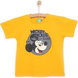 Disney Mickey Mouse Erkek Tshirt Erkek Bebek - Sarı - 1,5 Yaş