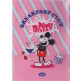 Disney Mickey Mouse Lisanslı Yemek Serisi A4 Pp Telli Not Defteri