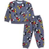 Disney Mickie & Minnie - Dısney Erkek Bebek Lisans Eşofman Takımı Lisans Baskılı Bisiklet Yaka Long Sleeve Lastikli - Gri Piedra - 18 - 24 Ay