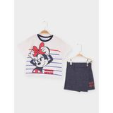 Disney Minnie Mouse Lisanslı Kız Çocuk 2'li Takım 218220 - Beyaz - Lacivert - 6 - 8 Yaş