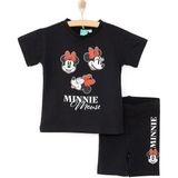Disney Minnie Mouse Tshirt-Tayt - Siyah - 9 Ay