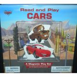 Disney Pixar Cars Read & Play Magnetic Play Set Book Mater Lightning McQueen Sarge Ramone