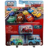 Disney Pixar Cars - Üçlü Mini Racers - Grc Mcqueen & Carla Veloso & Blue Mater (1:110)
