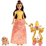 Disney Prensesler Disney Prenses Bebekler Belle'in Çay Saati Arabası