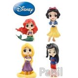 Disney Prensesleri Anime 4 Lü Figür Set 5 cm Oyuncak Pasta Süsü Hediyelik