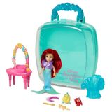Disney Store Resmi Prenses Ariel Once Upon a Story Bebek Oyun Seti, 5 İnç Mini Bebek Oyun Seti - Aksesuarlı Mini Figürler, Küçük Deniz Kızı Oyuncakları