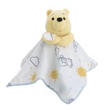 Disney Winnie The Pooh Beyaz, Sarı ve Aqua Cloud ve Sun Lovey Güvenlik Battaniyesi