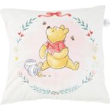 Disney Winnie The Pooh Lisanslı Karakter BASKILI%100 Pamuk Kırlent, Çok Renkli, 40X40 cm - 40 x 40 cm