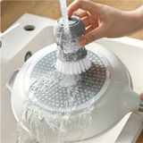Dispenser Kitchen Brush Sıvı Deterjan Hazneli Bulaşık Fırçası Ve Stand
