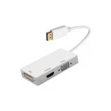 Display Port To Dvı/Vga/Hdmı 3İn1 Çevirici Adaptör Kablo Display Dvı Vga Hdmı Combo