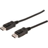 DisplayPort (DP) Bağlantı Kablosu, DP Erkek - DP Erkek, 10 metre, kilit mekanizmalı, DP, 1.2 uyumlu, UL, siyah renk