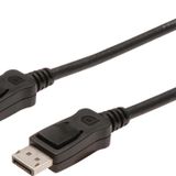 DisplayPort (DP) Bağlantı Kablosu, DP Erkek - DP Erkek, 5 metre, kilit mekanizmalı, DP, 1.2 uyumlu,