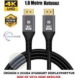 Displayport Dp Kablo 4k Premium 360 Herze Kadar Destekli