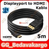 Displayport to 5 Metre Hdmi Erkek Kablo